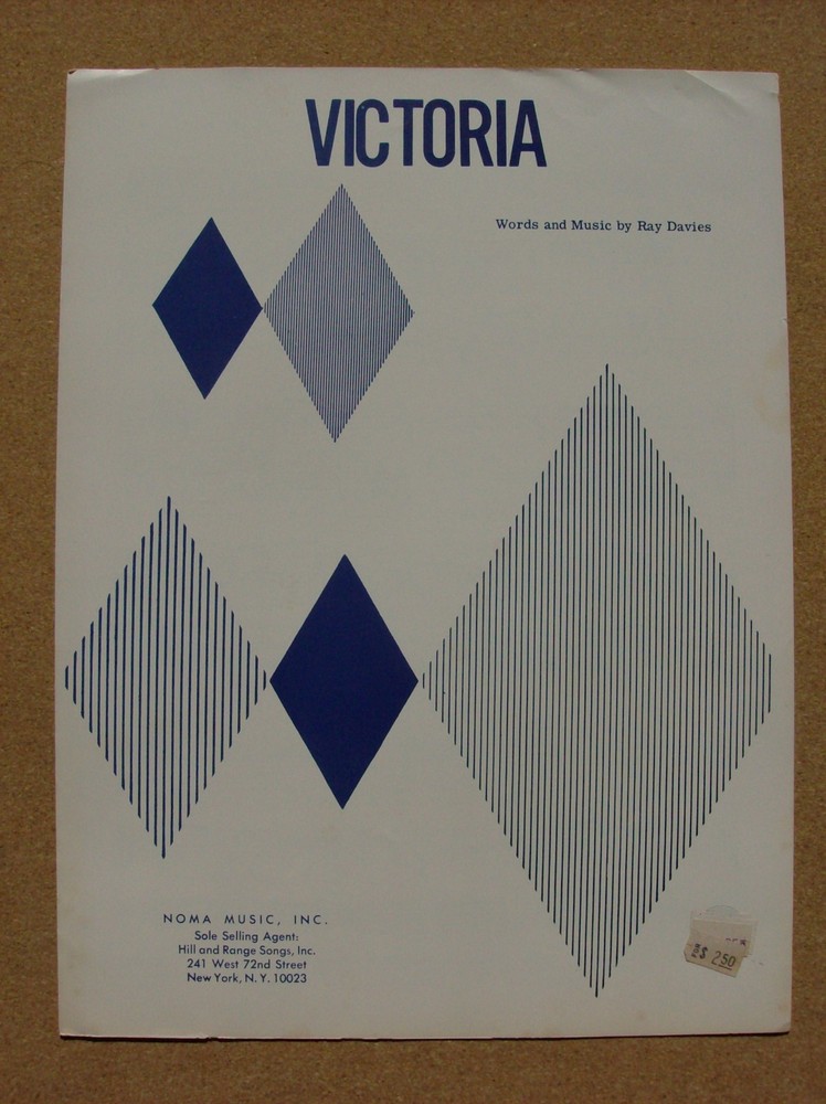 The Kinks Victoria Sheet Music – P/V/G – Ray Davies (The Fall)