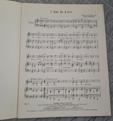 1953 I AM IN LOVE CAN-CAN Cole Porter Frank Sinatra Shirley MacLaine Sheet Music