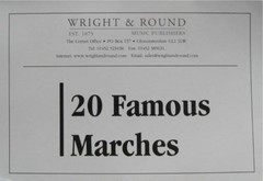 20 Famous Marches – Various Instruments – Part Book – A4 large Print Brass Band