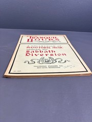 Vintage Tranquil Hours Piano Forte Music Book Theodore Presser 1901 Sabbath Dive