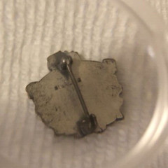 ANTIQUE 1939! All New York State H.S. Music Clinic Sterling Lapel Pin Tie Tack