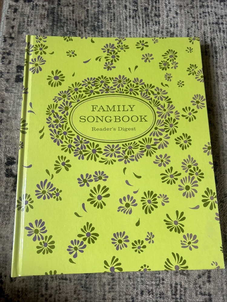 1969 Readers Digest Family Songbook Hardcover Spiral Bound Staging Decor Vtg
