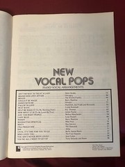 Vintage 1975 New Vocal Pops Piano/Vocal Arrangements Sheet Music Book