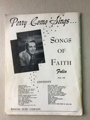 Perry Como, Songs Of Christmas Music Book, 1959