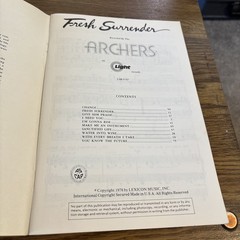 The Archers – Fresh Surrender, for Youth Choir Choral Book 37852 Lexicon 1978