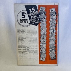 Vintage 1938 Minstrel Book Belmont Music Chicago Songs Jokes Poems Sheet Music