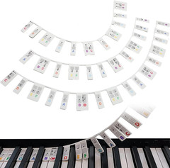 Piano Notes Guide for Beginners – 88-Key Full Size Piano Stickers, Removable