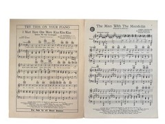 The Man With The Mandolin 1939 Horace Heidt Sheet Music Big Band Swing