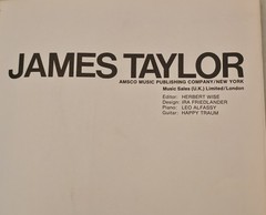 JAMES TAYLOR Songbook Vintage 1971 23 songs/141 pages