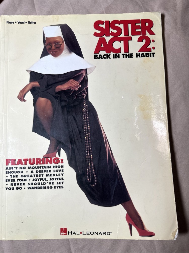 Sister Act 2 Tablature Easy Piano Vocal Guitar Tabs Sheet Music 12 Song Book