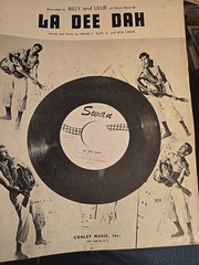 La Dee Dah BILLY & LILLIE Sheet Music Slay Bob Crewe Swan Conley Music S782