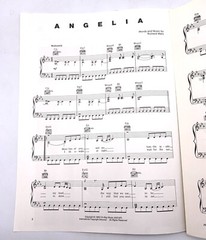 Angelia Sheet Music Richard Marx Piano Voice Guitar 80s Pop Rock & Roll
