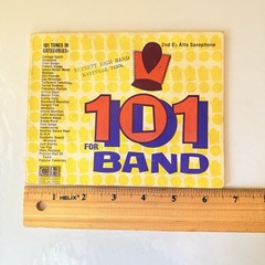 Vintage « 101 for Band » Sheet Music Book Charles Hansen 2nd Eb Alto Saxophone