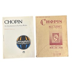 Vintage Lot Musical Scores Piano Works Frederic Chopin Nocturnes Songbooks