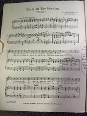 F 9×12 1922 Ragtime Sheet Music EARLY IN THE MORNING BLUES (Ray Klages)***