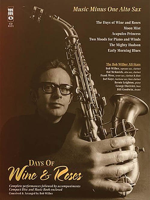 Days of Wine & Roses Bob Wilber for Alto Sax Sheet Music Minus One Book CD Pack
