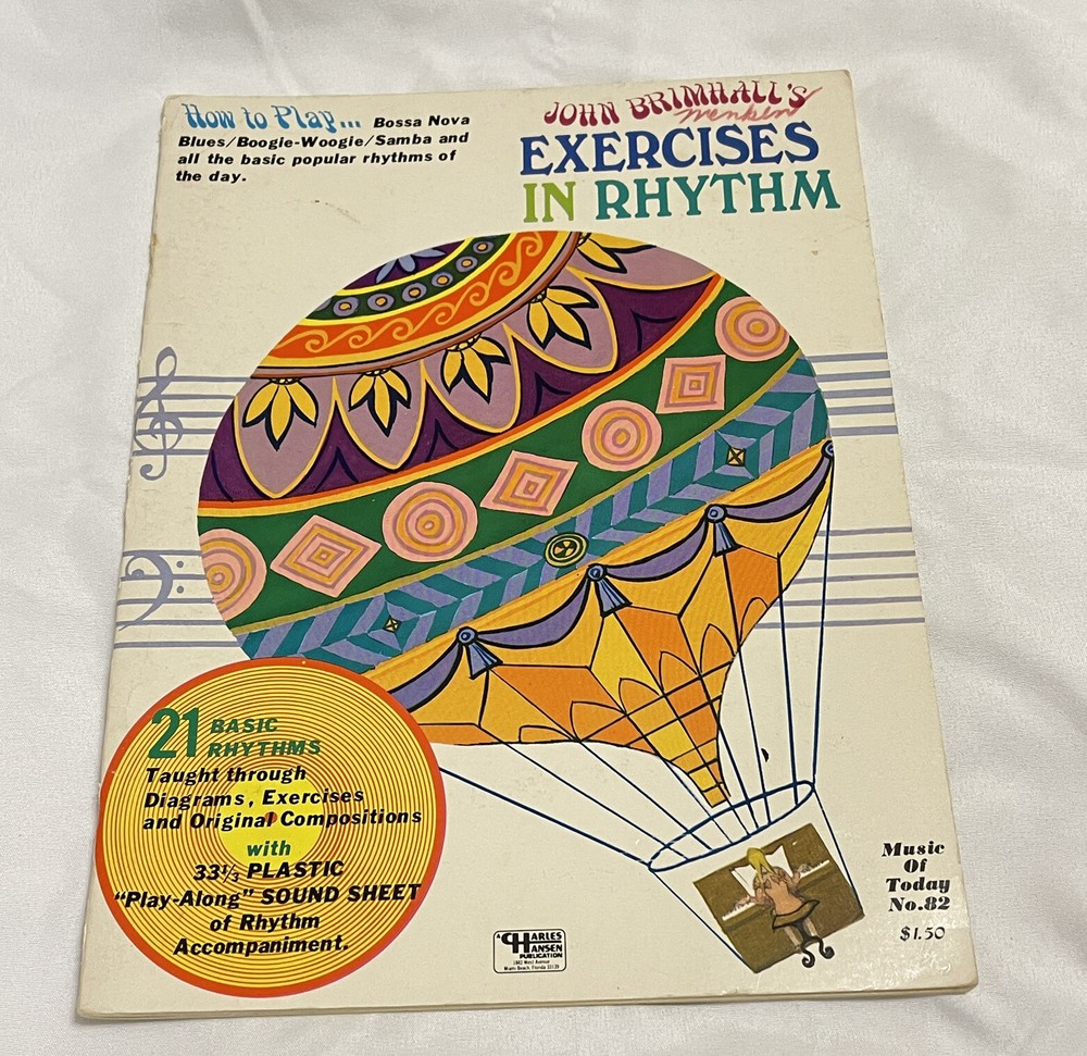 PIANO JOHN BRIMHALL EXERCISES IN RHYTHM INCLUDES ORIGINAL (33 record red new)
