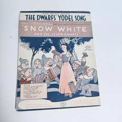 Lot Of 6 Walt Disney Movie 1937 Sheet Music Snow White Irving Berlin Great