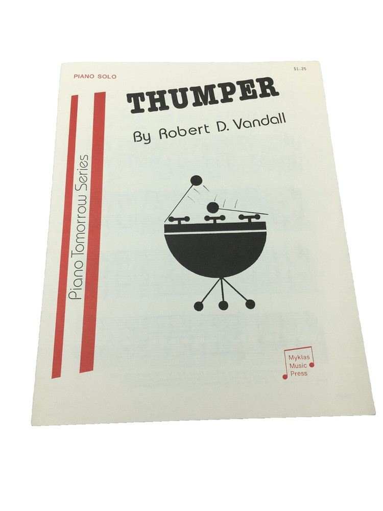 Vintage 1987 Robert D. Vandall Thumper Piano Sheet Music Tomorrow Series