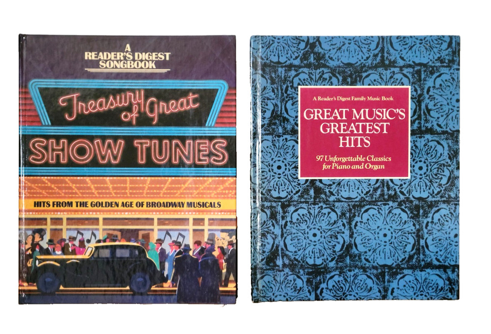 Lot of 2 Reader&rsquo;s Digest Vintage Songbooks: Show Tunes/ Music&rsquo;s Greatest Hits