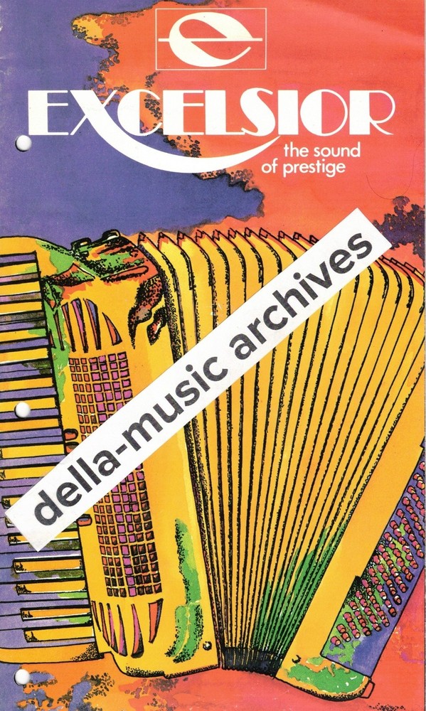 EXCELSIOR ACCORDION/ EXCELSIOLA ACCORDION 1970&rsquo;s/ 80&rsquo;s FULL COLOR CATALOG ITALY