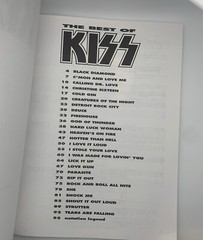 The Best of Kiss for Bass Guitar Bass Recorded Versions Paperback Music Book