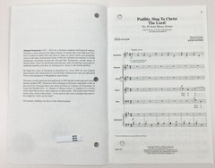 Psallite Sing To Christ The Lord SATB Piano Handbells Sheet Music David Stocker