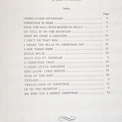 Vintage 1959 Sing Along Play Along Christmas Songs and Tunes Sheet Music Book