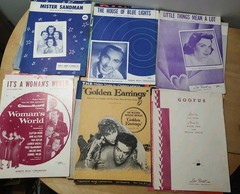 Lot of 40+ Vintage Sheet Music Pop And Boogie 1930s 1940s 1950s