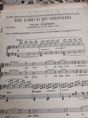 SCHUBERT/ THE LORD IS MY SHEPHERD / 2 PART SONG FOR FEMALE VOICES