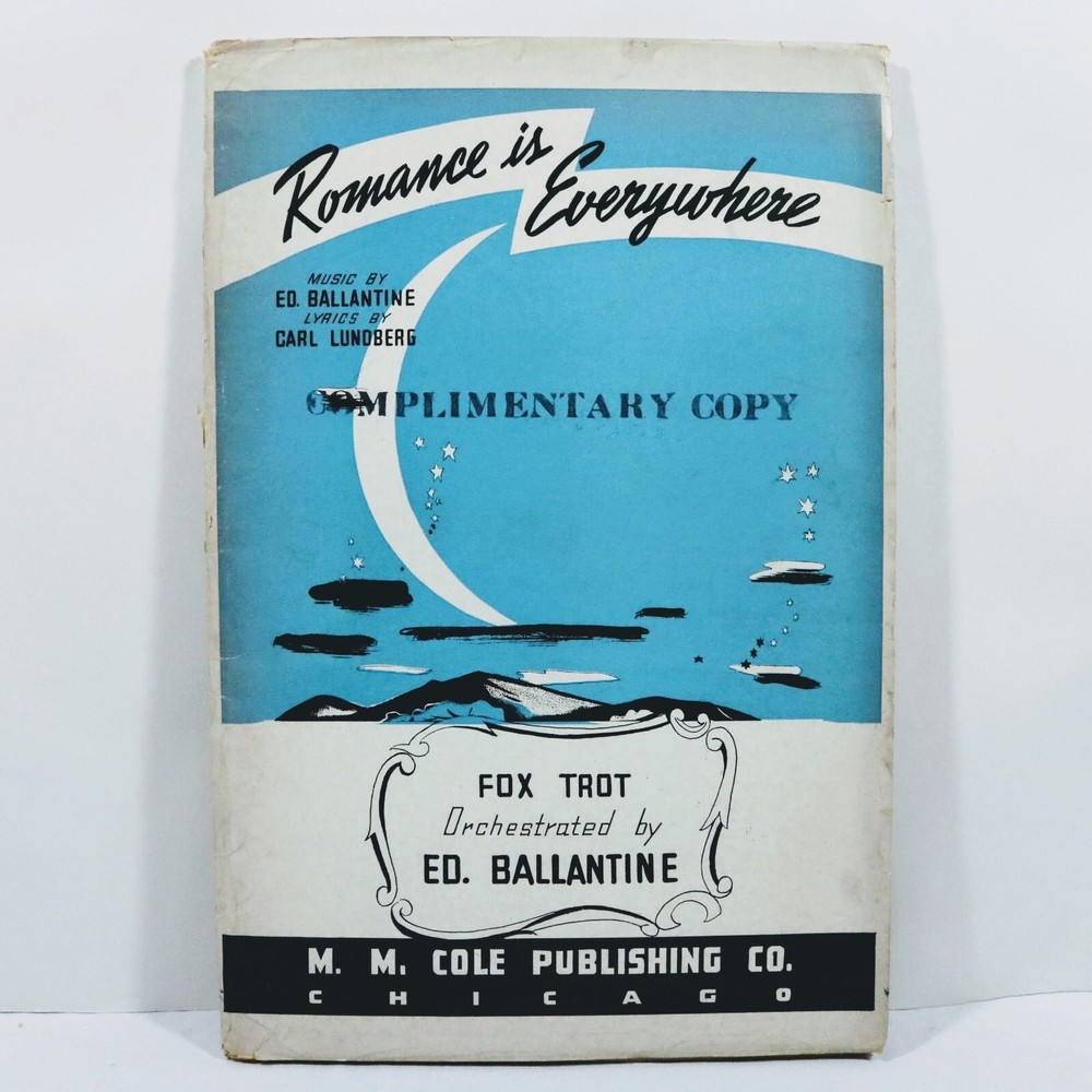 Vintage Music Arrangement Ed Ballantine Romance Is Everywhere 1940