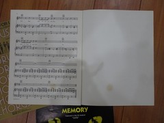 Lot of 3 Vintage Sheet Music A Chorus Line and Cats Piano, vocal, Guitar