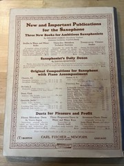 1917 edition Foundation to learning SAXOPHONE PLAYING beginner Ben Vereecken