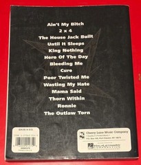 Metallica Load Sheet Music Guitar Tablature Songbook 002501275