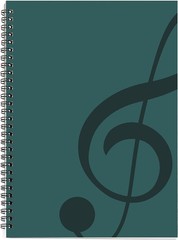 Blank Sheet Music Composition Manuscript Staff Paper Art Music Notebook Black…