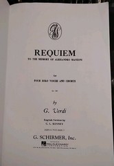 Valentina Kozlowski, Verdi Requiem / For 4 Solo Voices & Chorus, Vocal Score X 2