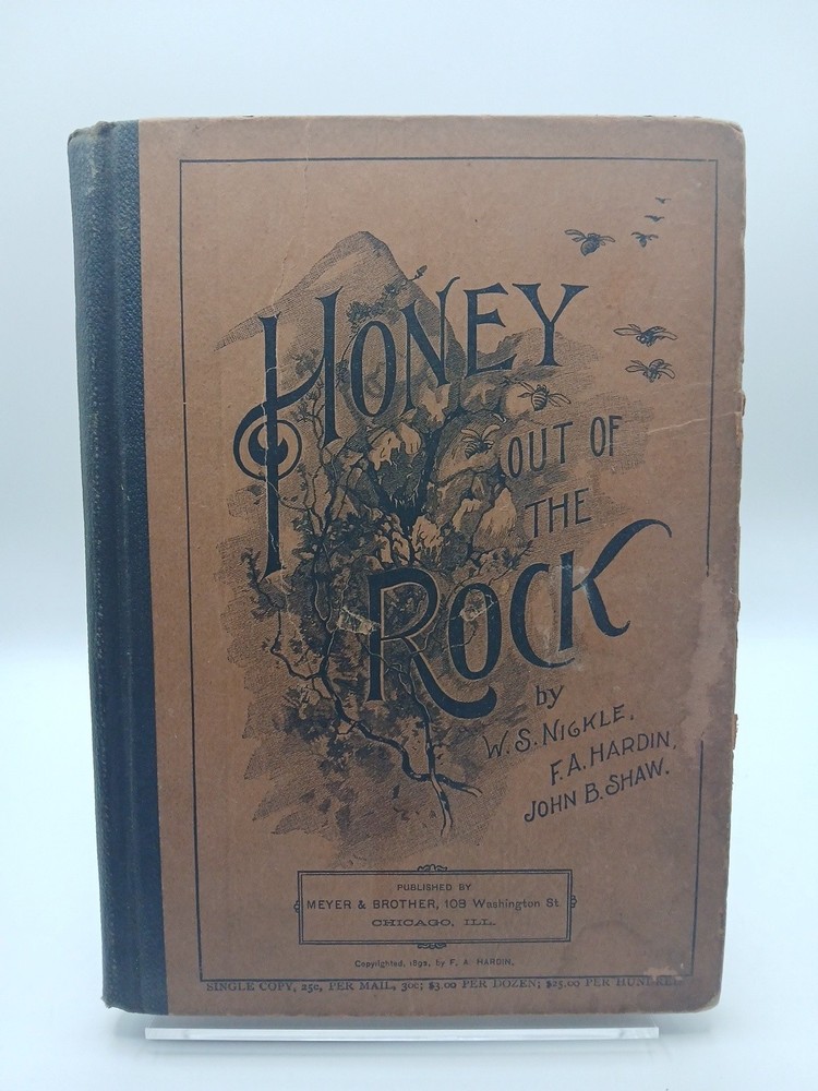 Honey Out Of The Rock Songbook Sheet Music Antique Hardcover 1892