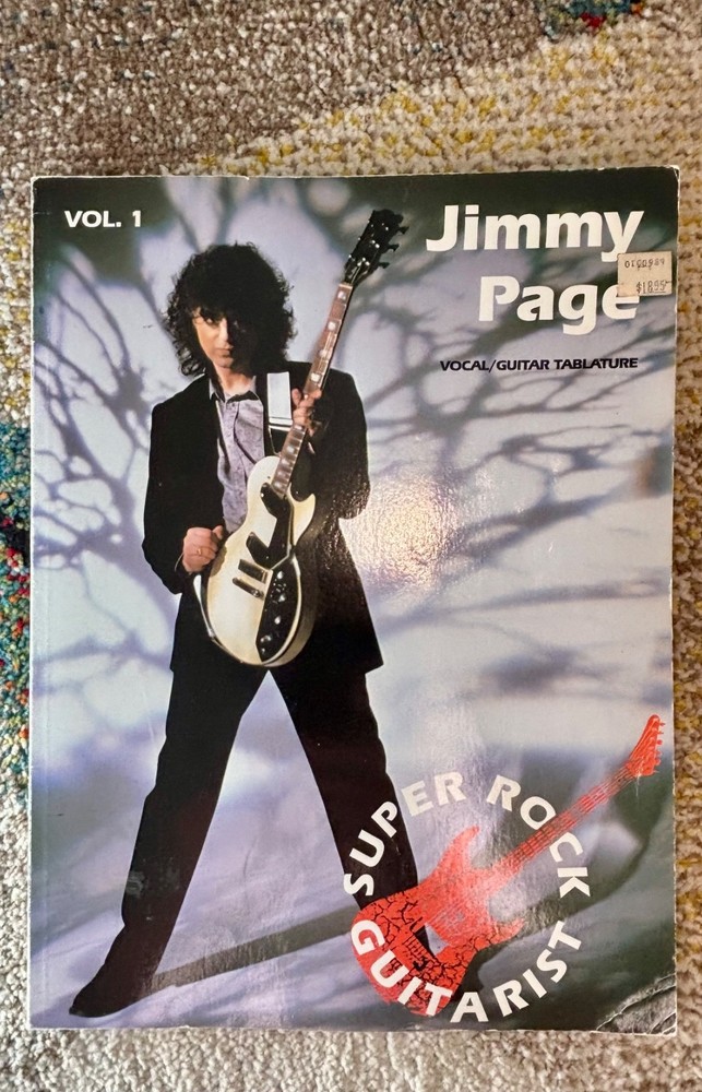 Jimmy Page: Vocal/Guitar Tablature Version, Vol. 1 (Super Rock Guitarist) RARE
