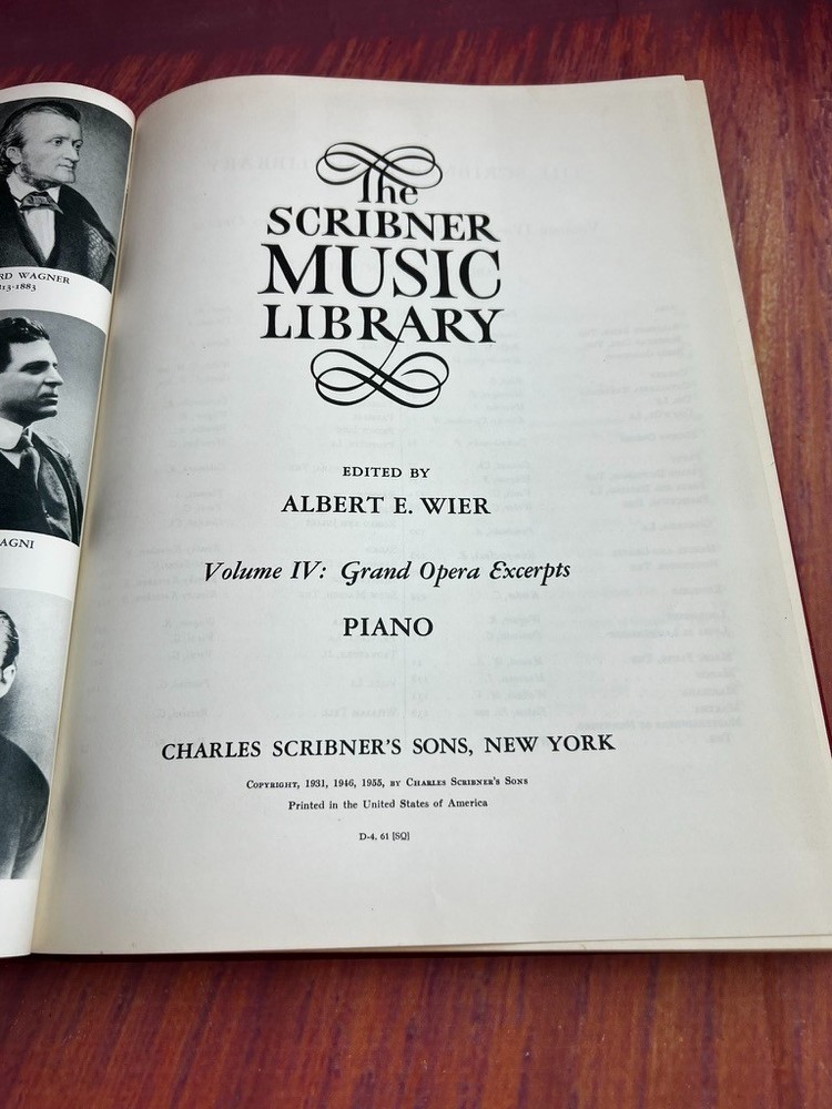 The Scribner Music Library – HC (1955) Piano & Vocal Editions-Choose Your Title