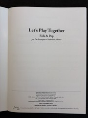 Let’s Play Together Folk & Pop Guitar Trio Ensemble Teacher Score & Sheet Music