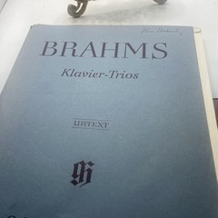 Vintage Henle Brahms Klavier Trios Piano Violin Cello Urtext Sheet Music Germany