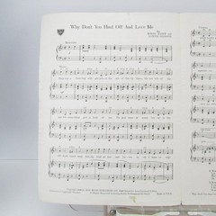 Why Don&rsquo;t You Haul Off And Love Me Sheet Music Raney Glosson 1949 P/V/G Piano