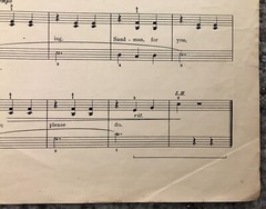 Sandman&rsquo;s Near Piano Sheet Music 1944 Ella Ketterer Vintage Original 1940&rsquo;s
