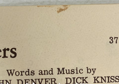 The John Denver Songbook Piano Vocal Guitar 112 Pages SC Softcover Book 1971