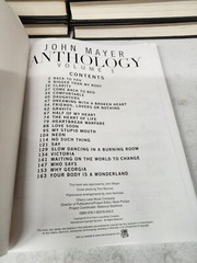 JOHN MAYER ANTHOLOGY VOLUME 1 CHERRY LANE MUSIC COMPANY HAL LEONARD CORP