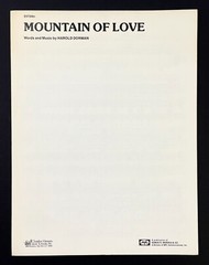 Mountain Of Love 1959 Vintage Sheet Music Piano Vocal Guitar Dorman 1966 Copy