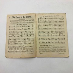 Hope of the World A christmas Service Sunday School 32 pages 1927