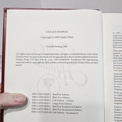 Chalice Hymnal Book 2002 Church Songs Jesus Music Christian Songs Hardcover.