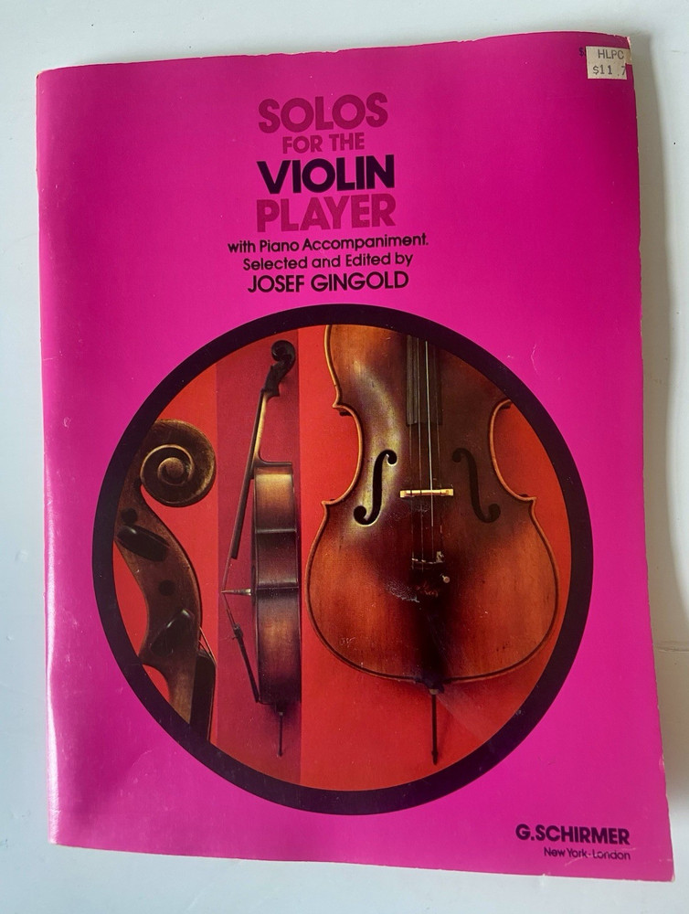 G. Schirmer Solos for the Violin Player Sheet Music Piano Accompaniment Int