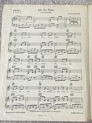 1938 AH SO PURE from Opera MARTHA Vintage Sheet Music KING&rsquo;S JESTERS